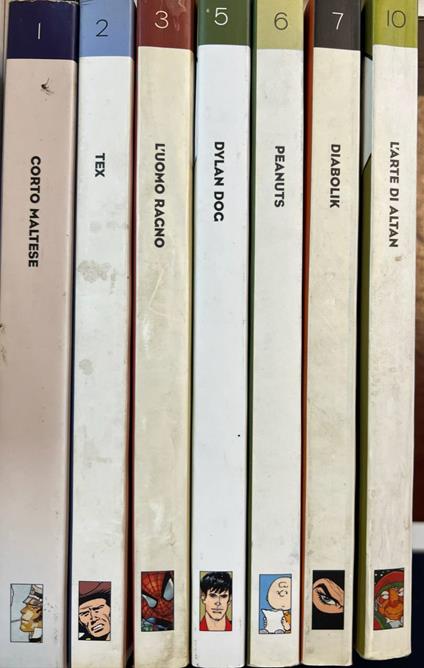 Lotto 7 fumetti "Classici del fumetto di Repubblica" (n° 1-2-3-5-6-7-10) - copertina