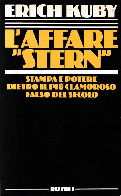 L' affare "Stern" - Erich Kuby - copertina