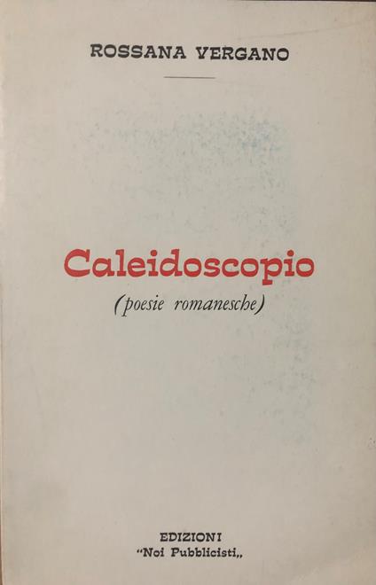 Caleidoscopio ( poesie romanesche) - copertina