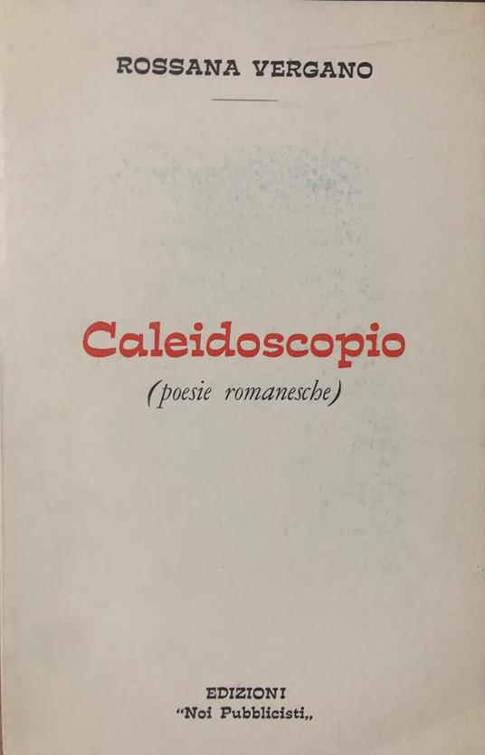 Caleidoscopio ( poesie romanesche) - copertina