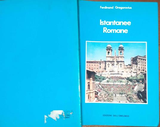Istantanee Romane - Ferdinand Gregorovius - copertina