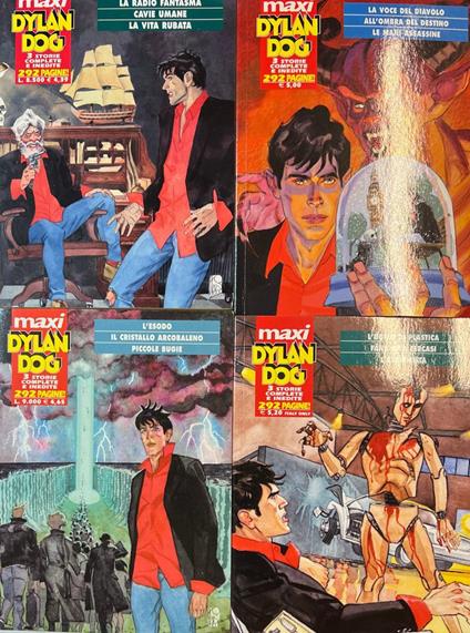 Lotto 4 fumetti Maxi Dylan Dog (n° 3-4-5-7) - copertina