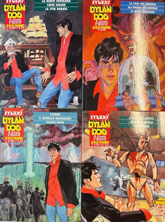 Lotto 4 fumetti Maxi Dylan Dog (n° 3-4-5-7) - copertina