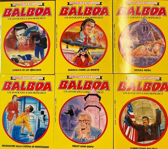 Giallo Pocket presenta: Balboa. Un avvocato A San Francisco (serie da n° 1 a 6) - copertina