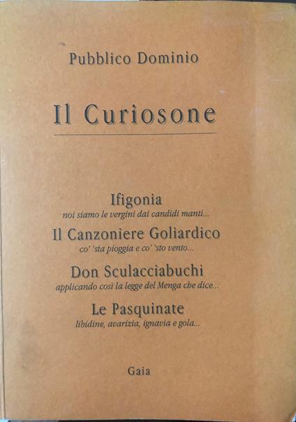 Il Curiosone - copertina