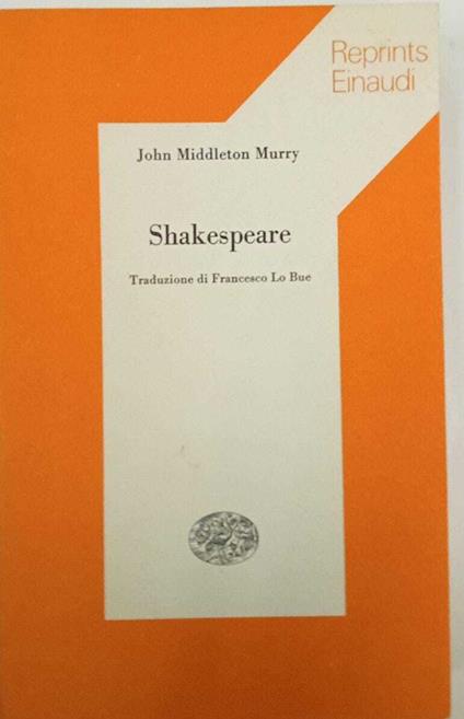Shakespeare - John Middleton Murry - copertina