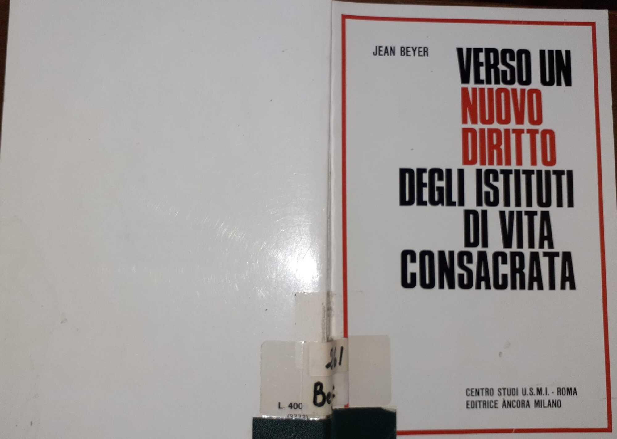 Verso un nuovo diritto degli istituti di vita consacrata