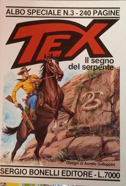 Tex Albo speciale n. 3. Il segno del serpente - copertina