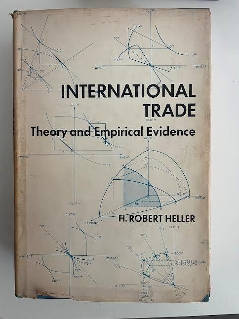International Trade. Theory and Empirical Evidence - copertina
