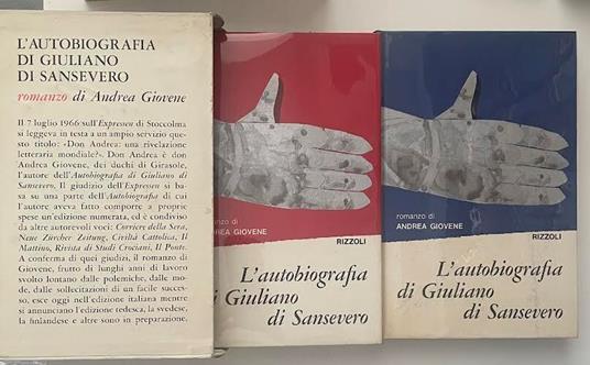 L' autobiografia di Giuliano di Sansevero. 2 volumi - Andrea Giovene - copertina