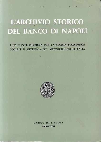 L' Archivio Storico del Banco di Napoli - copertina