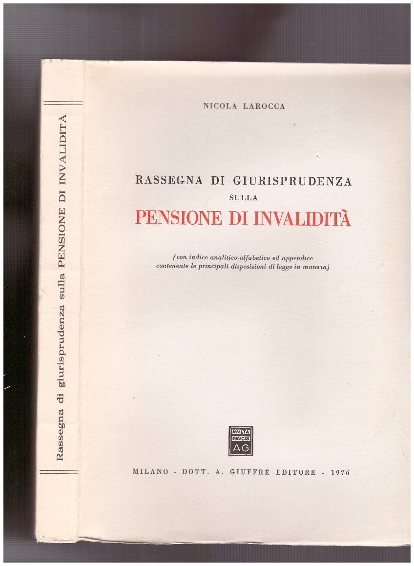 Rassegna di giurisprudenza sulla Pensione di Invalidità