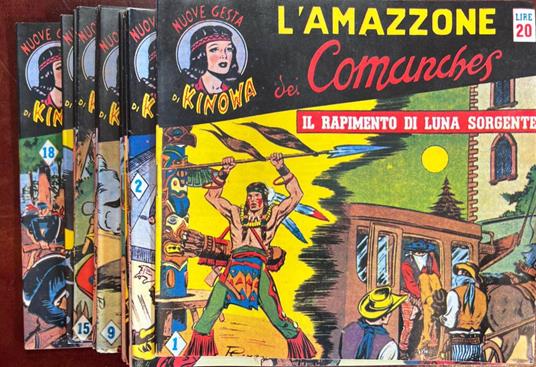 Nuove Gesta di Kinowa. L'Ammazzone dei Comanches (da n° 1 a 18) - copertina
