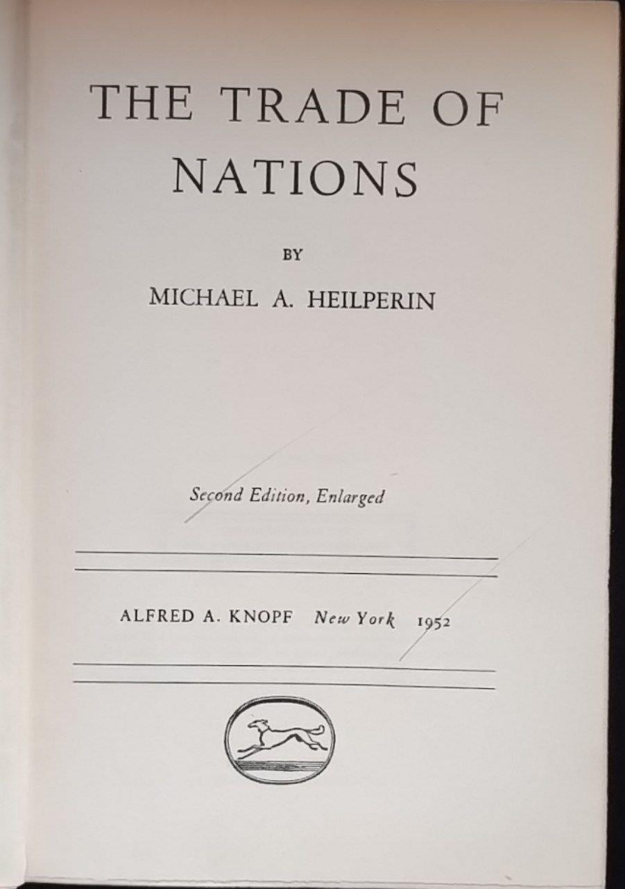 The trade of nations