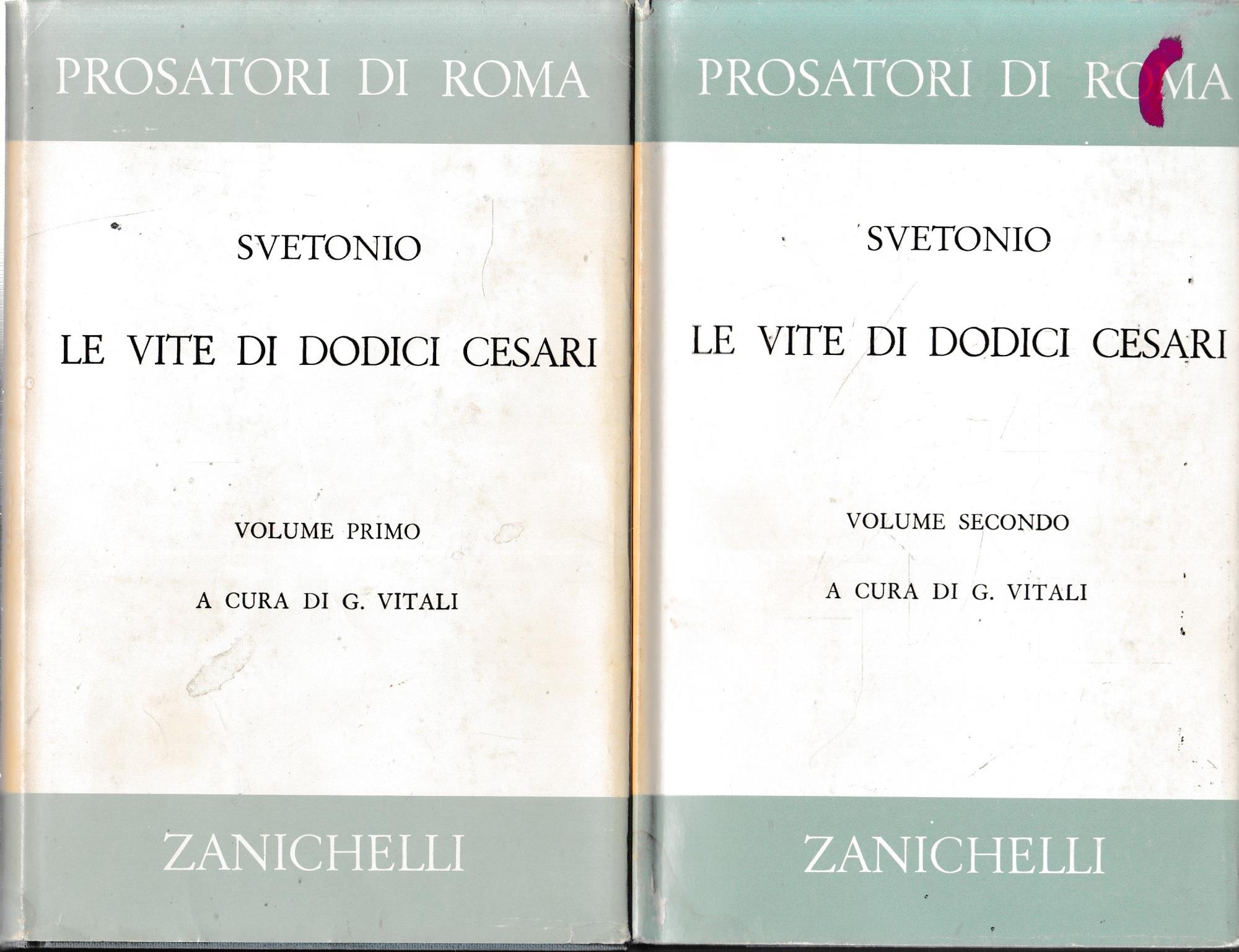 Le vite di dodici Cesari, due volumi