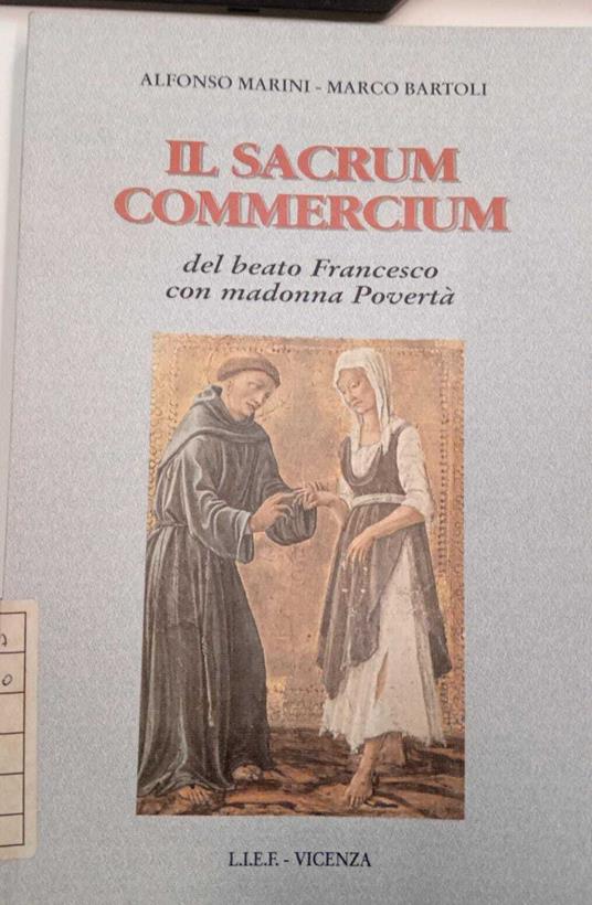 Il Sacrum Commercium del beato Francesco con madonna Povertà - copertina