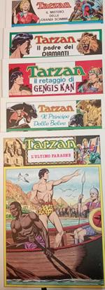 Tarzan. Lotto di n. 5 albi delle tavole domenicali dal n. 1123 al n. 1201