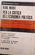 Per la critica dell'economia politica