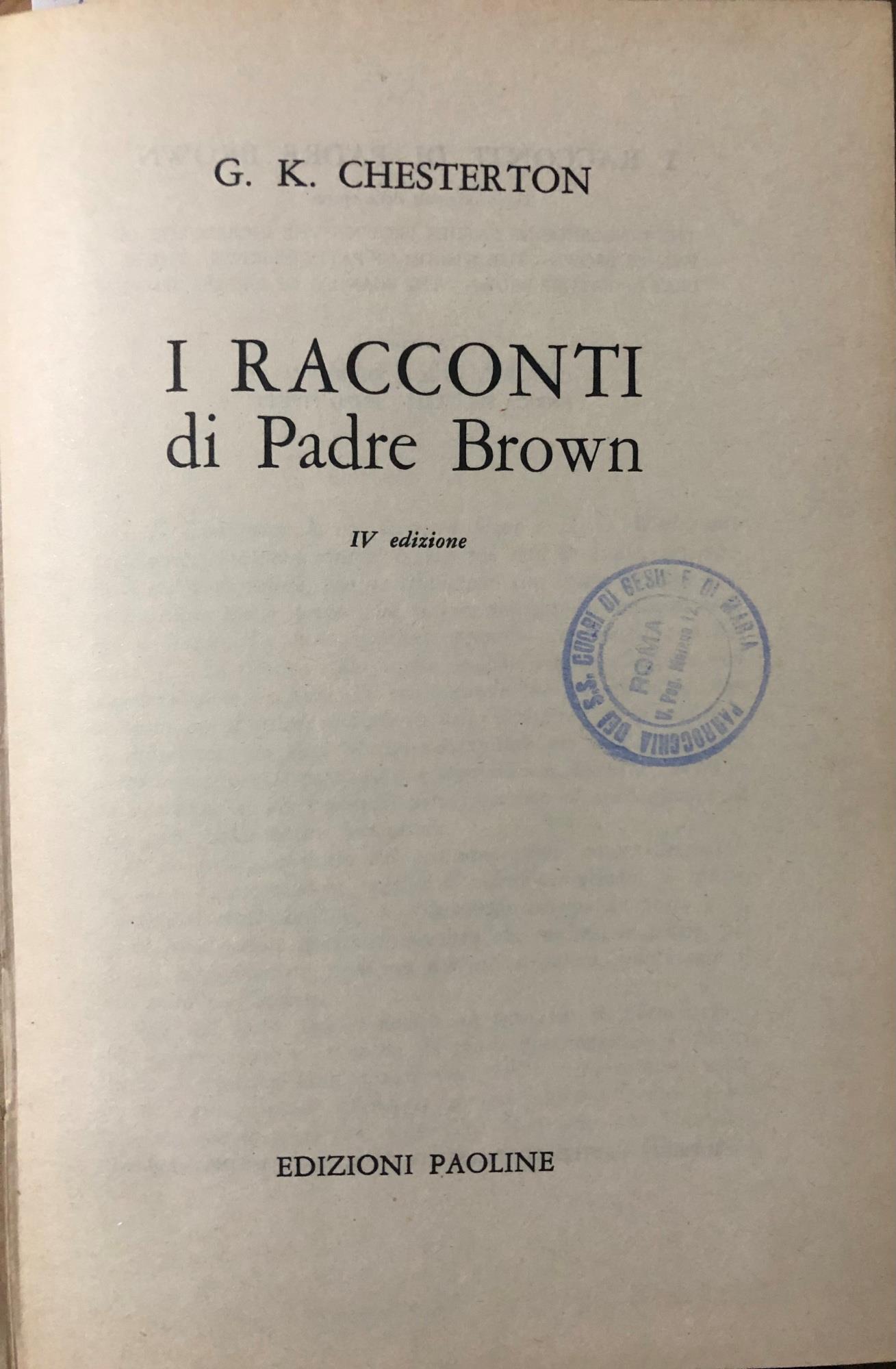 I racconti di Padre Brown
