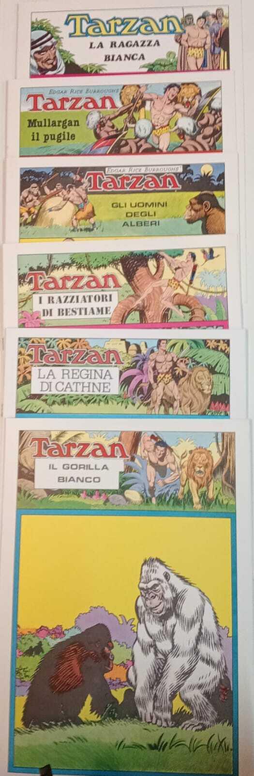 Tarzan. Lotto di n. 6 albi delle tavole domenicali dal n. 1278 al n. 1922 - Edgar R. Burroughs - copertina