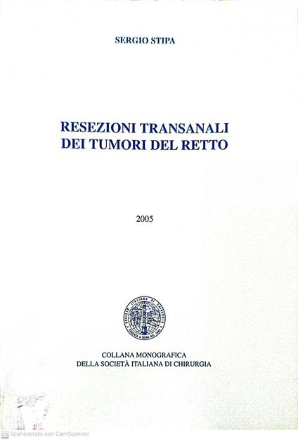 Resezioni transanali dei tumori del retto - copertina
