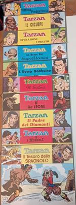Tarzan. Lotto di n. 10 albi delle striscie giornaliere dal n. 5149 al n. 5754