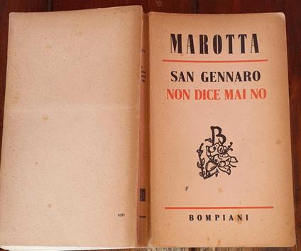San Gennaro non dice mai no - Giuseppe Marotta - copertina