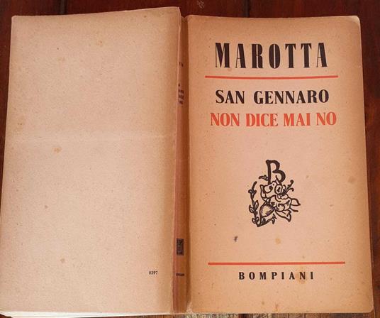 San Gennaro non dice mai no - Giuseppe Marotta - copertina