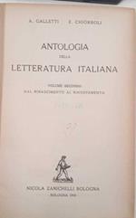 Antologia della letteratura italiana (volume secondo)