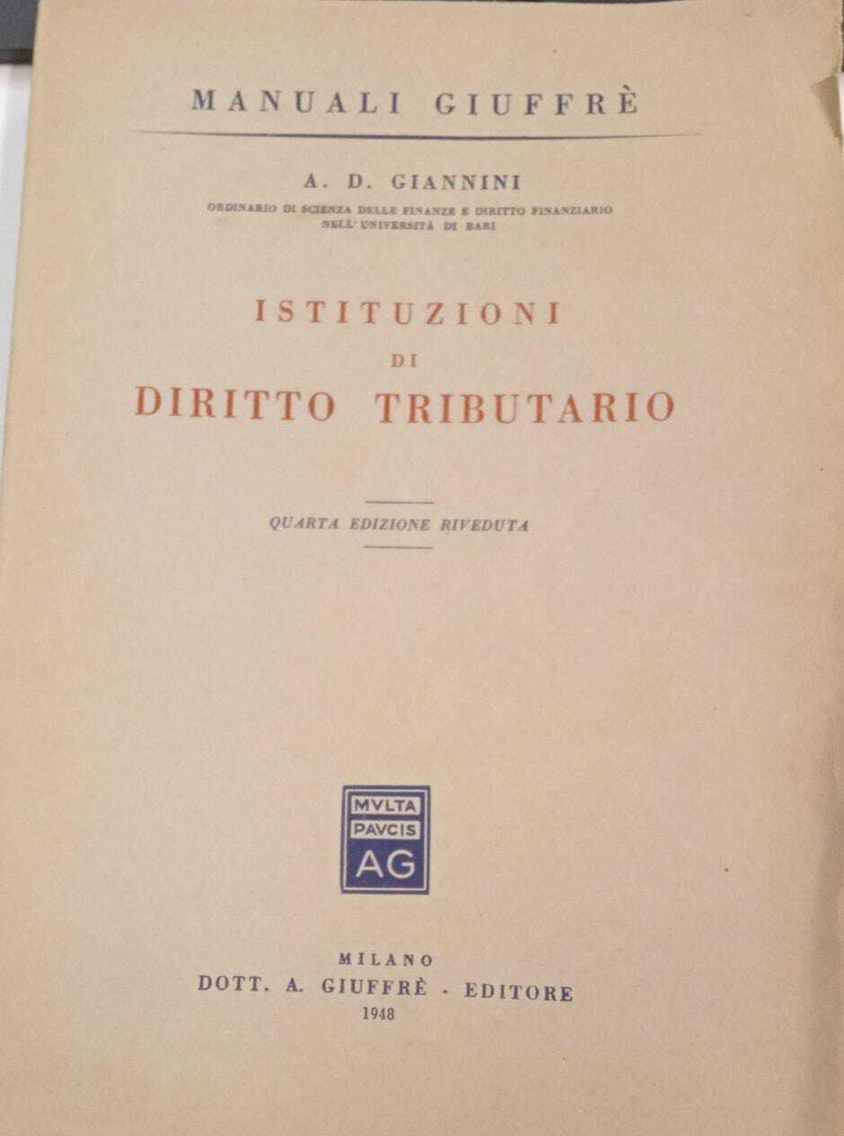 Istituzioni di diritto tributario