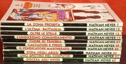 Nathan Never lotto. nn. 7,12,13.19.27.39.49,60,61,62 - copertina
