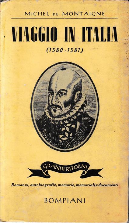 Viaggio in Italia (1580-1581) - Michel de Montaigne - copertina