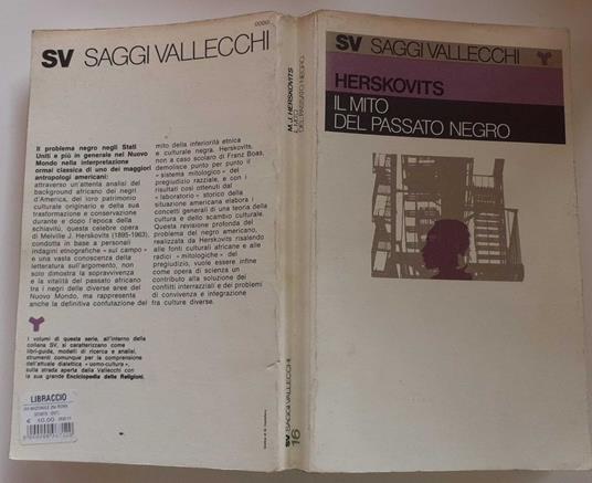 Il mito del passato negro - Melville J. Herskovits - copertina