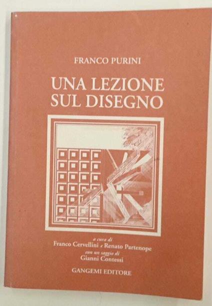 Una lezione sul disegno - Franco Purini - copertina