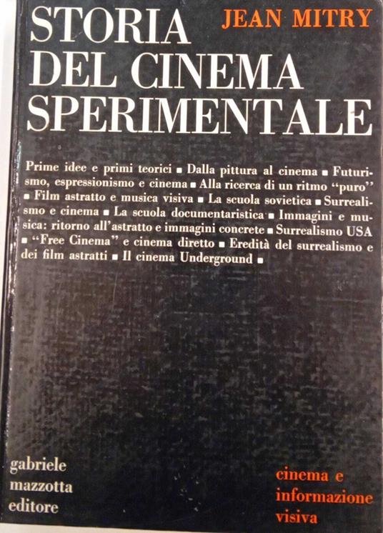 Storia del cinema sperimentale - Jean Mitry - copertina
