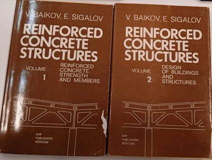 Reinforced concrete structures (2 volumi) - copertina
