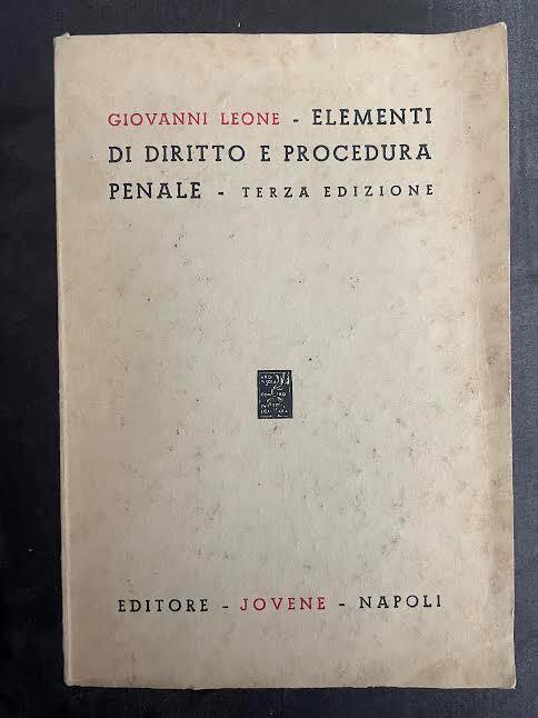 Elementi di diritto e procedura penale