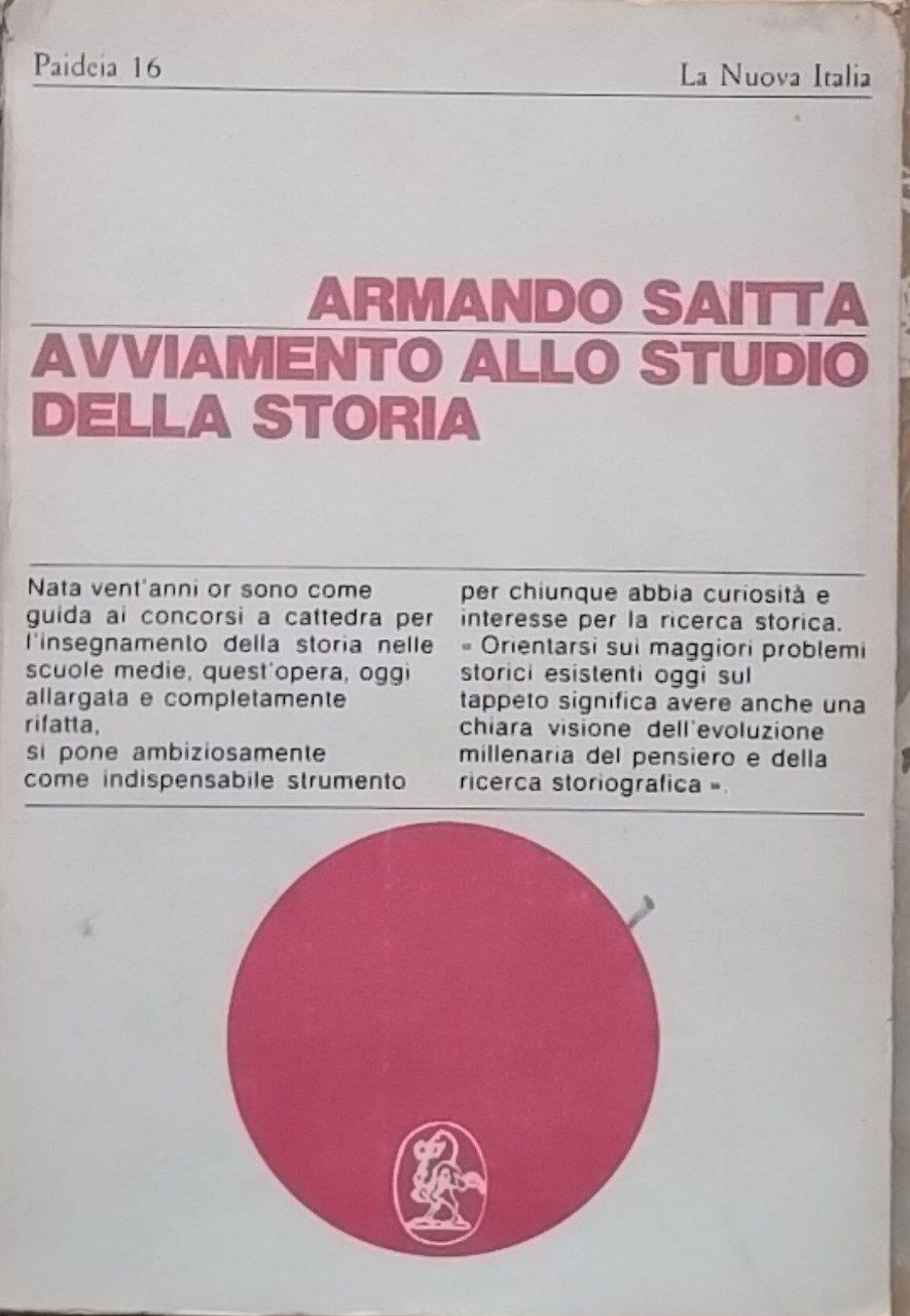 Avviamento allo studio della storia