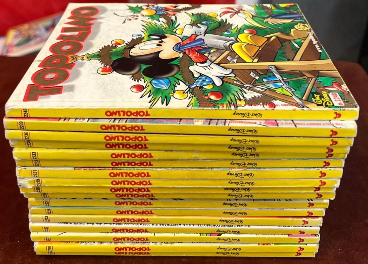 Lotto 18 fumetti Topolino (n° compresi tra 2200 e 2299 in descrizione)