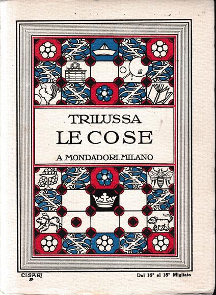 Le cose - Trilussa - copertina