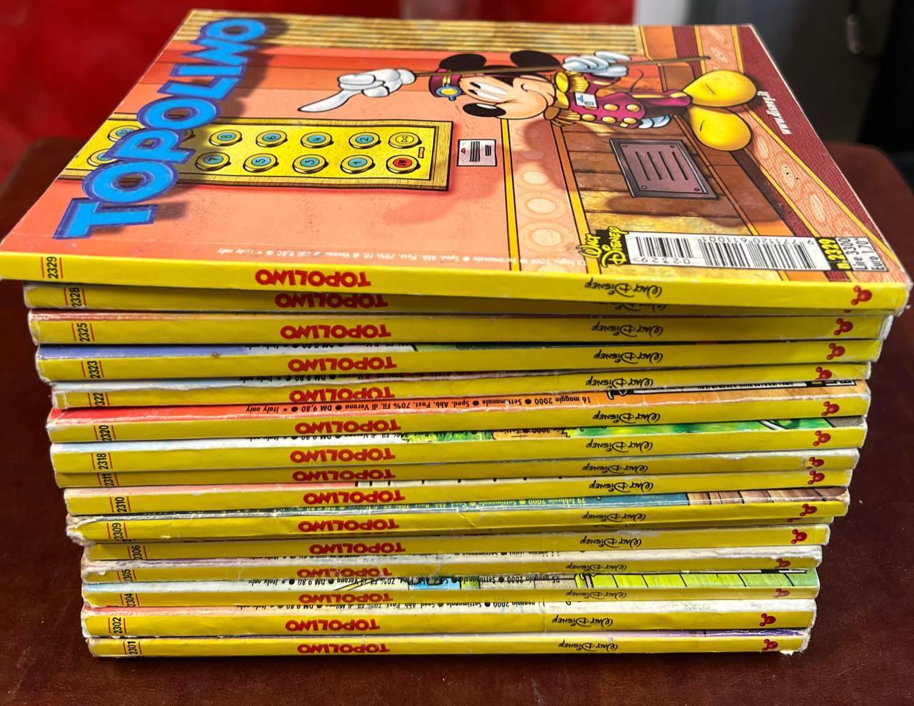 Lotto 17 fumetti Topolino (n° compresi tra 2300 e 2399 in descrizione)