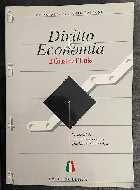 Diritto & Economia. Il Giusto e l'Utile - Alessandro Galante Garrone - copertina
