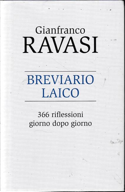Breviario laico - Gianfranco Ravasi - copertina