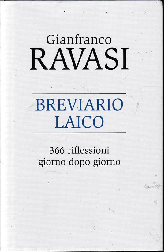 Breviario laico - Gianfranco Ravasi - copertina