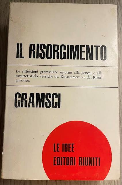 Il Risorgimento - Antonio Gramsci - copertina