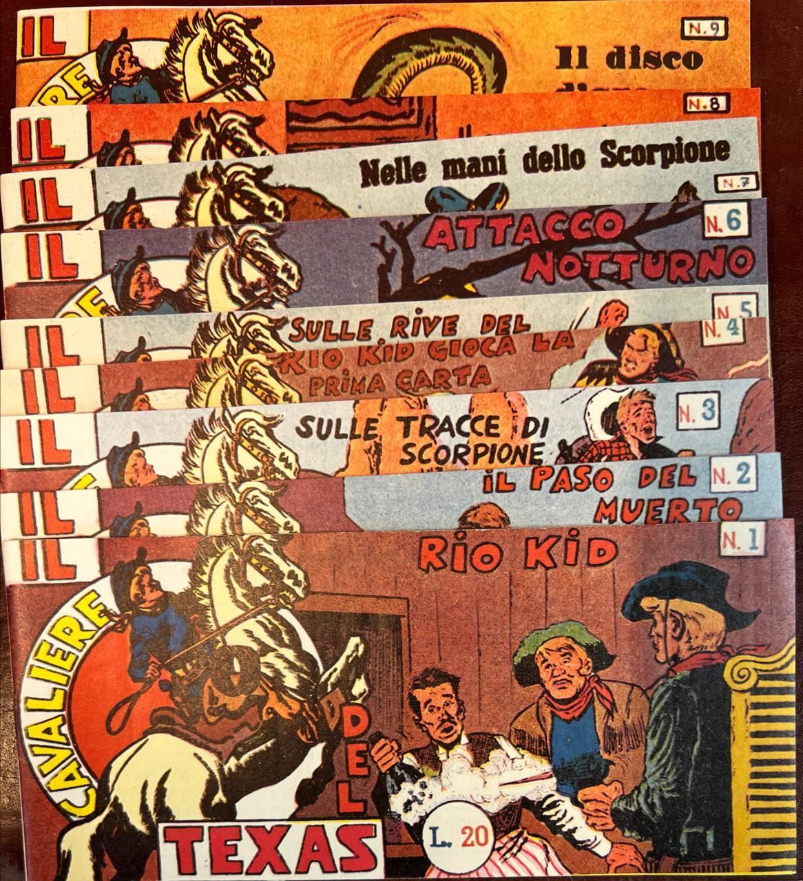 Rio Kid. Il cavaliere del Texas (serie completa da n° 1 a 9)