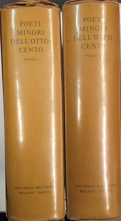 La letteratura italiana. Storia e testi. Illuministi Italiani. Volume 58. Tomo I e II - Poeti minori dell'ottocento - copertina