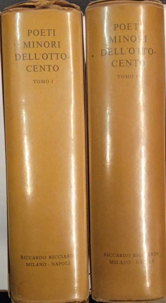 La letteratura italiana. Storia e testi. Illuministi Italiani. Volume 58. Tomo I e II - Poeti minori dell'ottocento - copertina