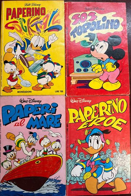 Lotto 4 fumetti I Classici di Walt Disney (n° 49-54-56-58) - copertina