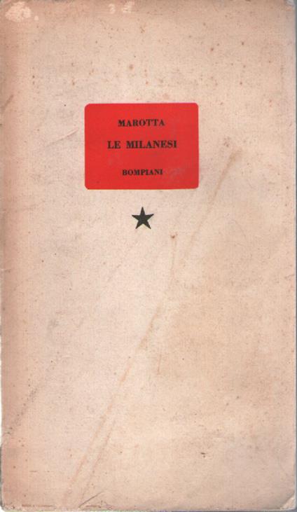 Le milanesi - Giuseppe Marotta - copertina